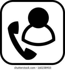 Call center agent vector icon isolated 