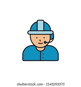 call center, avatar, engineer line icon. Elements of call centre illustration icon. Premium quality graphic design icon. Can be used for web, logo, mobile app, UI, UX