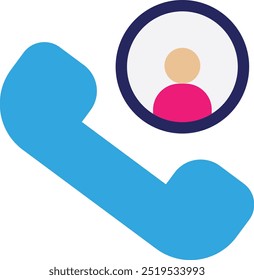 Ilustração Plana do Vetor de Ícone de Atendimento do Call Center