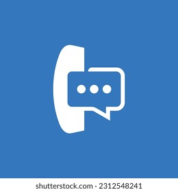 Call Center Communication Creative Logo Design Vector