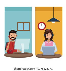 Call center customer service