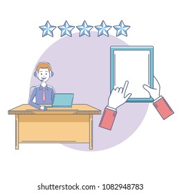 Call center customer service