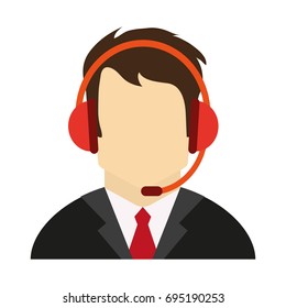 call center customer service assistant avatar icon image 