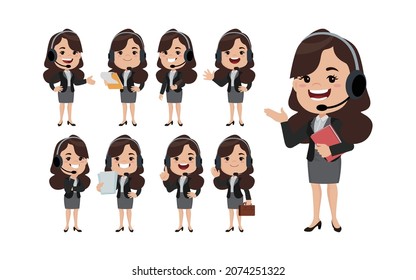 Call center and customer service character