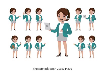 Call center and customer service character