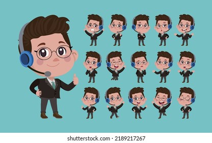 Call center and customer service character