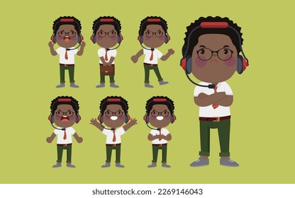Call center and customer service character