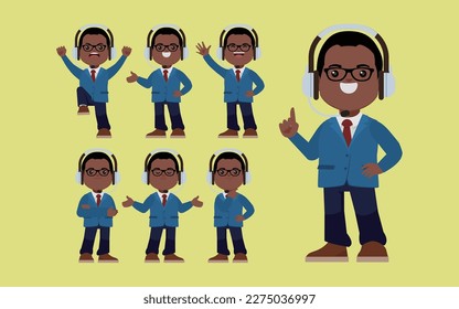 Call center and customer service character