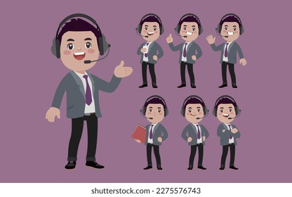 Call center and customer service character