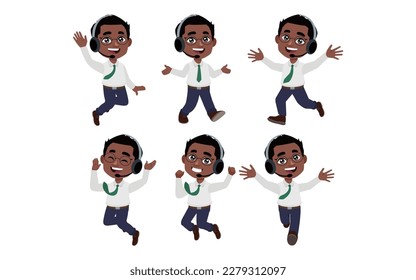 Call center and customer service character