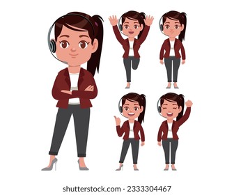 Call center and customer service character