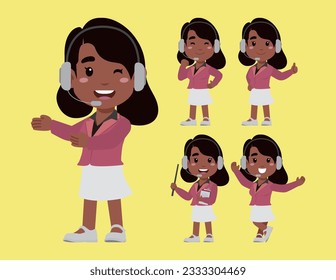 Call center and customer service character