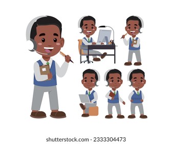 Call center and customer service character
