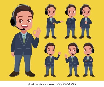Call center and customer service character