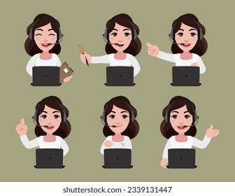 Call center and customer service character