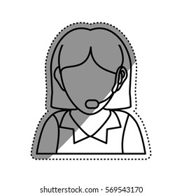 Call center and customer service icon vector illustration graphic design