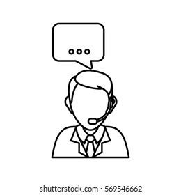 Call center and customer service icon vector illustration graphic design