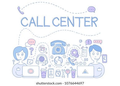 Call center customer service theme