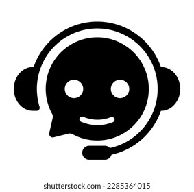 Call center, customer support vector icon illustration