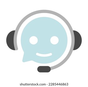 Call center, customer support vector icon illustration