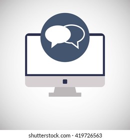 Call center design. Customer service icon. Flat illustration