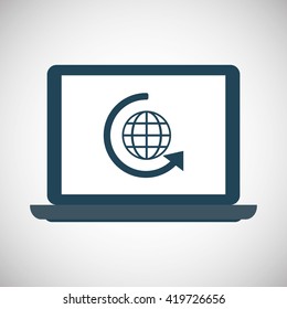 Call center design. Customer service icon. Flat illustration