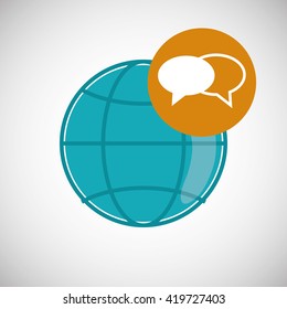 Call center design. Customer service icon. Flat illustration
