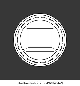 Call center design. Customer service icon. Flat illustration