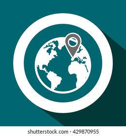 Call center design. Customer service icon. Flat illustration