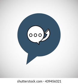 Call center design. Global communication. Flat illustration,