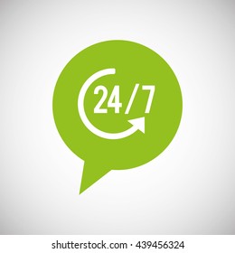 Call center design. Global communication. Flat illustration,