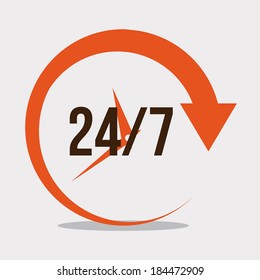 Call center design over gray background, vector illustration