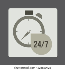 Call center design over gray background, vector illustration