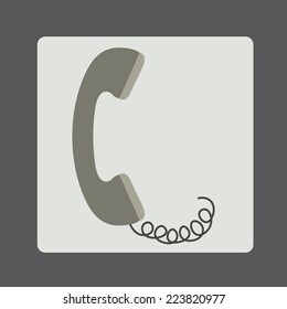 Call center design over gray background, vector illustration