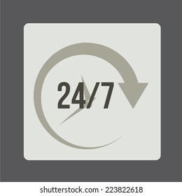 Call center design over gray background, vector illustration