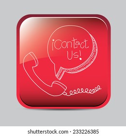 Call center design over gray background, vector illustration.
