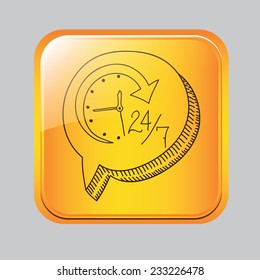 Call center design over gray background, vector illustration.