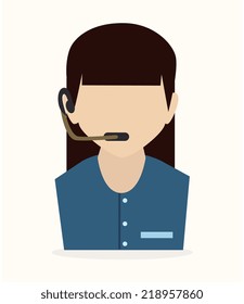 Call center design over white background, vector illustration