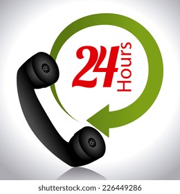 Call center design over white background, vector illustration