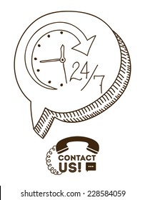 Call center design over white background,vector illustration