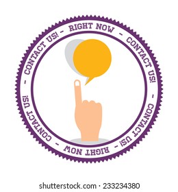 Call center design over white background, vector illustration.