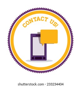 Call center design over white background, vector illustration.