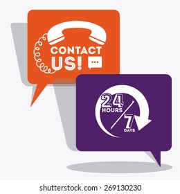 call center design over white background, vector illustration