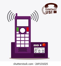 call center design over white background, vector illustration