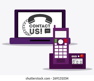 call center design over white background, vector illustration