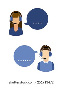 call center design, vector illustration eps10 graphic 