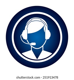 call center design, vector illustration eps10 graphic 