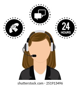 call center design, vector illustration eps10 graphic 