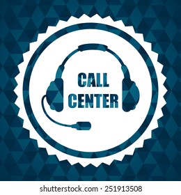 call center design, vector illustration eps10 graphic 