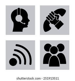 call center design, vector illustration eps10 graphic 